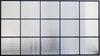 Finestra 34x74 Reversible Screen Shower Door with Grid Fluted Glass in Matte Black - Designery