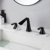Waterfall Bathroom Faucet Widespread Bathroom Vanity Sink Faucet Black Brass 2 Handles Lavatory Bath Faucet RBF61014MB - Designery